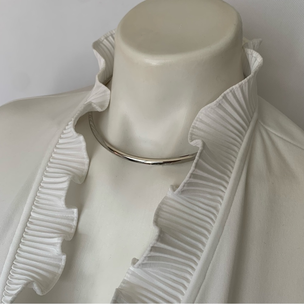 v i n t a g e :: Whimsical Romantic Ruffle Pleated Blouse - Picture 7 of 13